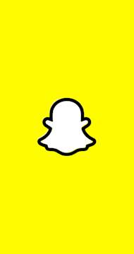 Snapchat yellow ghost logo