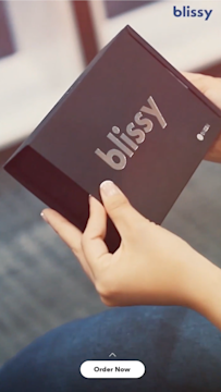 Product packaging featured in a Snapchat ad, representing brand awareness campaigns that drive recognition among young audiences.