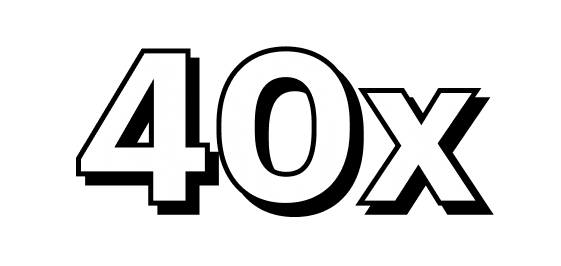 40x