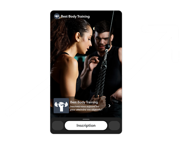 An amazing example of a Snapchat Ad by Best Body Training