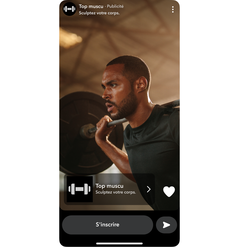 Ad showcasing a weight lifter with a coupon for 3 free months of training