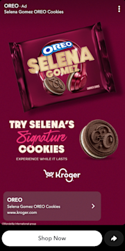 Selena Gomez Signature Oreo in collaboration with Kroger Precision Marketing and Modelez