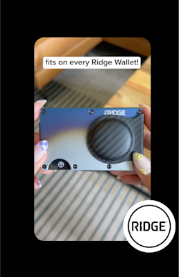 A Ridge Wallet Snapchat Ad.