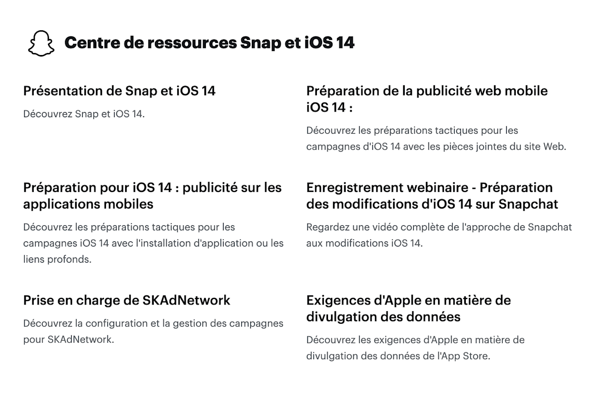iOS 14 Snap Resource Hub
