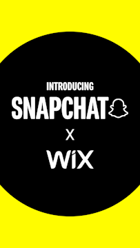 Snapchat and Wix partnership announcement helping small businesses grow with new ad tools.